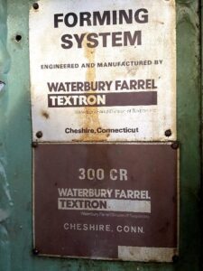 Pressa per stampaggio a caldo Waterbury Farrel 300 CR - 300 ton (ID:S77461) - Dabrox.com