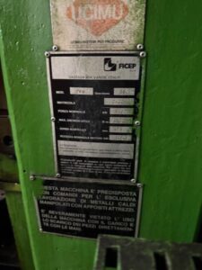 Pressa a vite Ficep PVM 280 - 800 ton (ID:76255) - Dabrox.com