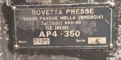 Pressa per stampaggio a caldo Mecolpress SEO 35 - 350 ton (Foto 9)