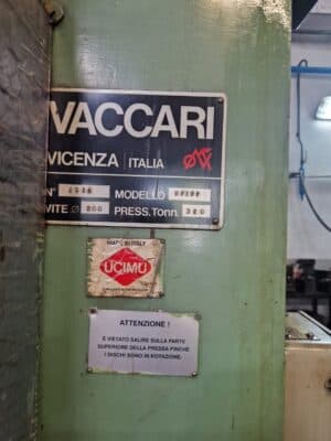 Pressa a vite Vaccari BF/9P - 320 ton (Foto 6)